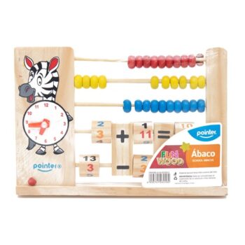 Ábaco Didáctico con Reloj y Números